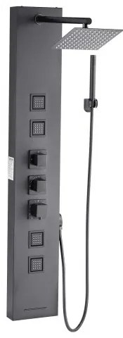 VEVOR Shower Panel Tower System Stainless Steel Column Rainfall Head Massage Jet