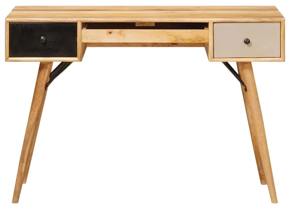 vidaXL Γραφείο γραφής Καφέ 110 x 55 x 76 cm Στερεό ξύλο μάνγκο