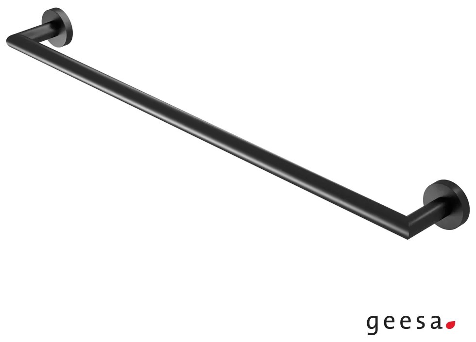 Πετσετοκρεμάστρα 60 εκ.Geesa Nemox Black Matt 6507/60-400