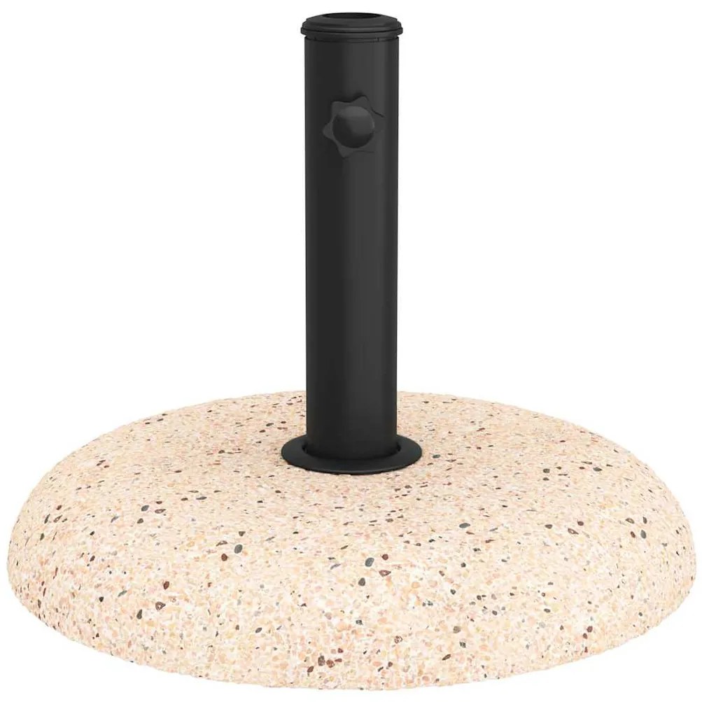 vidaXL Βάση ομπρέλας Κίτρινο και Μαύρο 45 x 45 x 40 cm