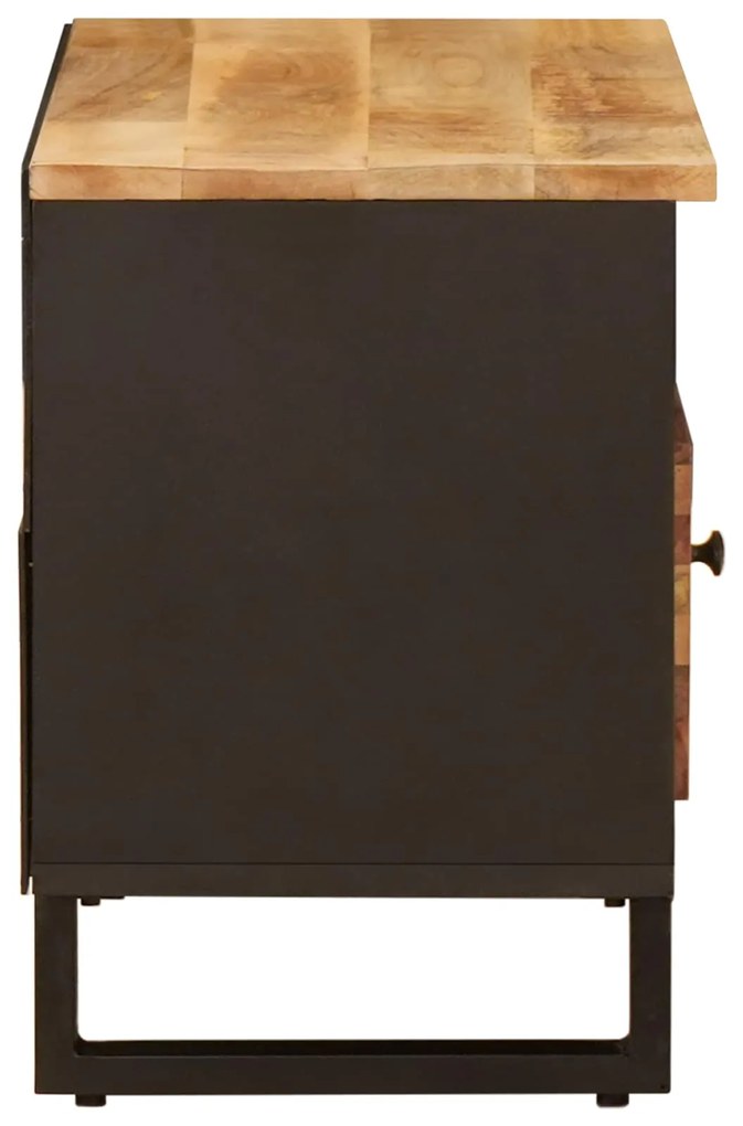 vidaXL Ντουλάπι TV με ράφι Καφέ 80 x 33,5 x 46 εκ. Στερεό ξύλο μάνγκο