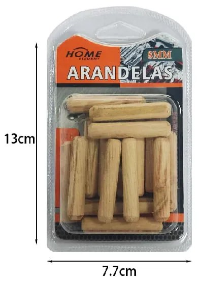 Ξύλινες καβίλιες Φ8mm 20τμχ - Wooden frame pegs Φ8mm 20pcs