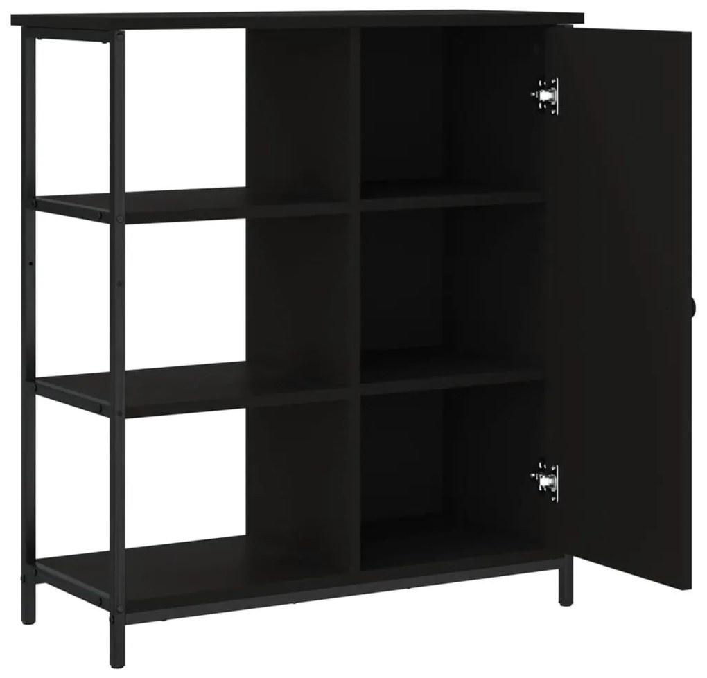 vidaXL Ντουλάπι Μαύρο 70 x 30 x 80 εκ. από Επεξεργασμένο Ξύλο