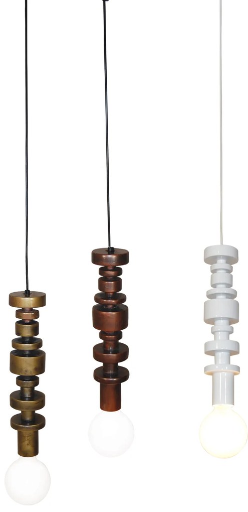 Φωτιστικό Οροφής  HL-3546-1 GABRIEL WHITE PENDANT - 51W - 100W - 77-3835