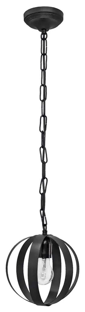 Φωτιστικό Οροφής Κρεμαστό Lama/18 1/L Chain 34-0066 Black Metal