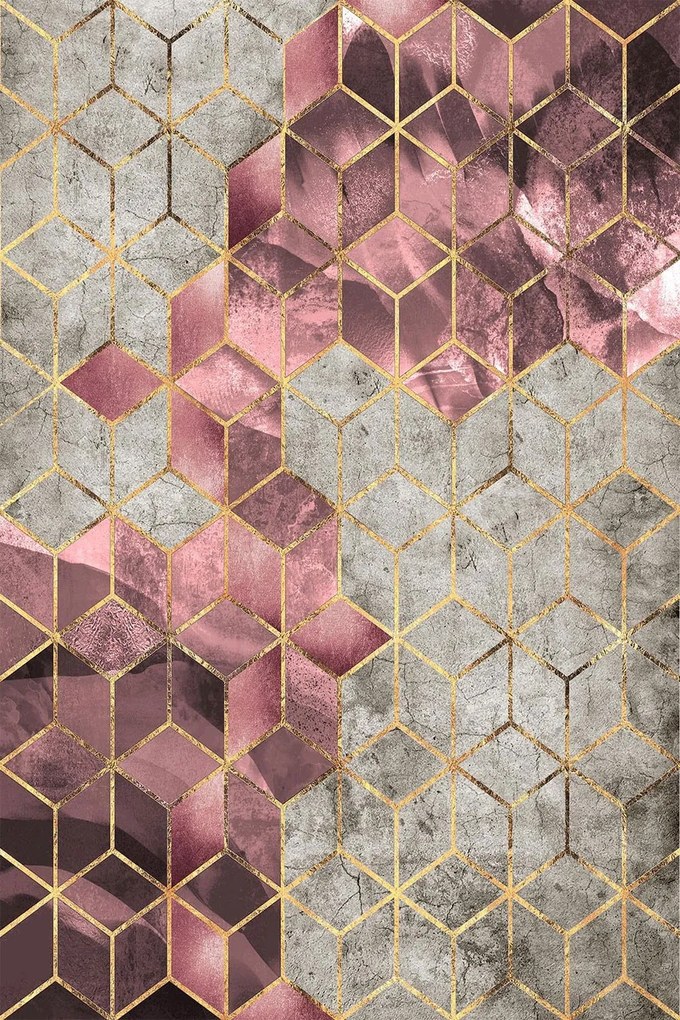 Χαλί Hmnt771 478HFT1197 Rose-Gold Conceptum Hypnose 80X300cm