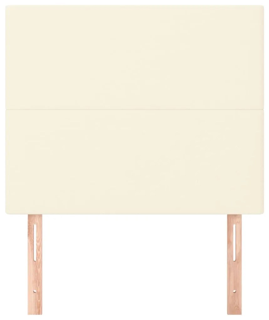 vidaXL Κεφαλάρι Κρεμ 100x5x118/128 εκ. από Συνθετικό Δέρμα