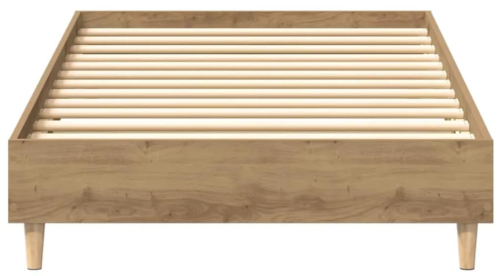 vidaXL Πλαίσιο κρεβατιού χωρίς στρώμα Artisan Oak 100x200 cm