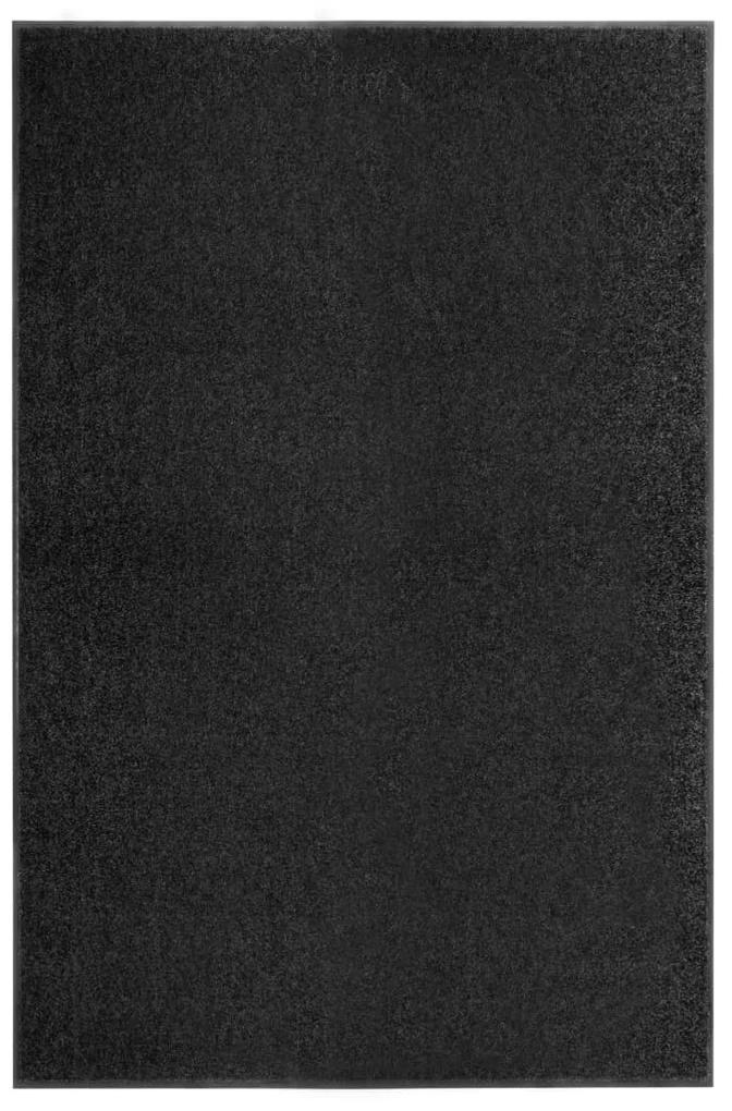vidaXL Πατάκι Εισόδου Πλενόμενο Μαύρο 120 x 180 εκ.