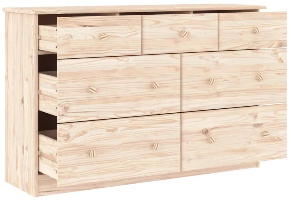 vidaXL Συρταριέρα ALTA 112 x 35 x 73 εκ. από Μασίφ Ξύλο Πεύκου