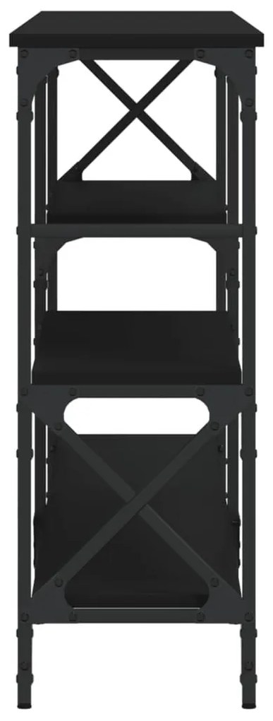 Τραπέζι Κονσόλα Μαύρο 180x29x76,5 εκ. Επεξεργασμένο Ξύλο - Μαύρο