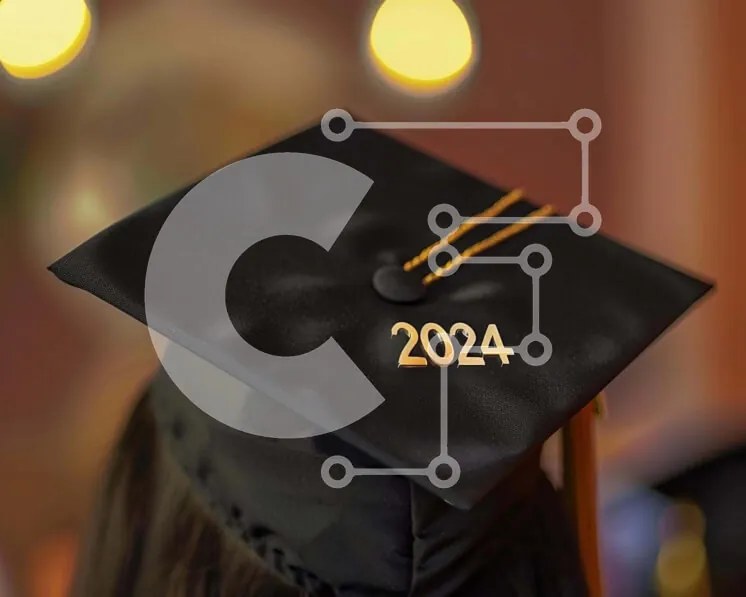 Intra Συλλεκτικό Ξύλινο Παζλ Plywood 4mm - Μαύρο καπέλο αποφοίτησης με έτος 2024 Σε Ξύλινο Κουτί - Διαστάσεις Puzzle: 10x10 cm – 25 κομμάτια