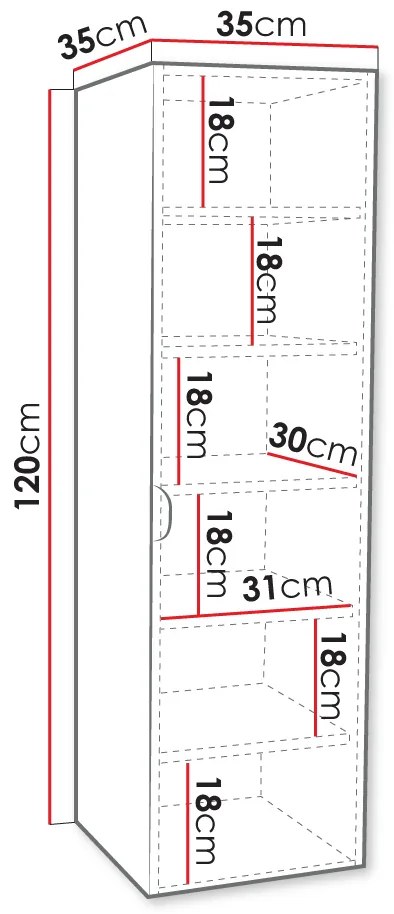 Κρεμαστή στήλη μπάνιου Aniabo plus-Gkri