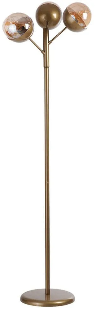 Φωτιστικό Δαπέδου 534LUN5493 48x163cm 3xE27 40W Gold-Honey Opviq