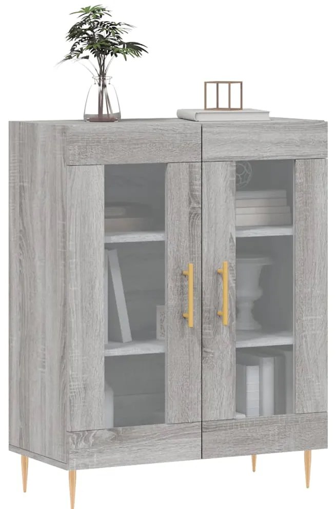 vidaXL Ντουλάπι Γκρι Sonoma 69,5 x 34 x 90 εκ. από Επεξεργασμένο Ξύλο