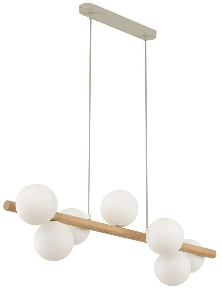 Φωτιστικό Οροφής - Ράγα Estera 5905 90x28x125cm 7xG9 6W Beige-White TK Lighting