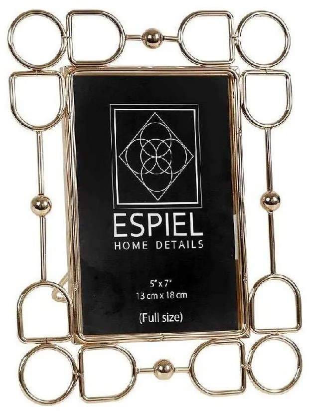 Κορνίζα Μεταλλική FAM525 10x15cm Gold Espiel Metal