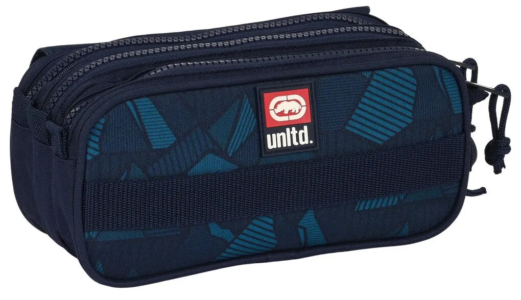 Τριπλή Κασετίνα Eckō Unltd. Peaks Ναυτικό Μπλε (21,5 x 10 x 8 cm)