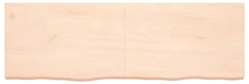 vidaXL Ράφι Τοίχου 180x60x(2-6) εκ. από Ακατέργαστο Μασίφ Ξύλο Δρυός