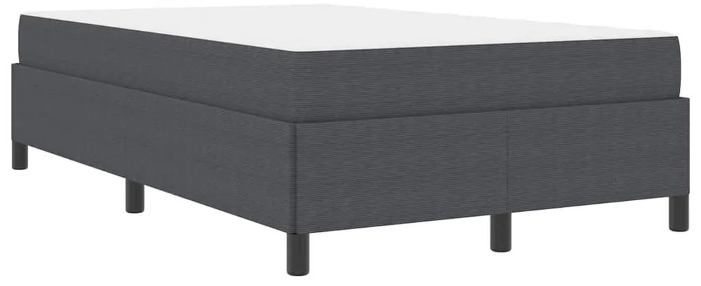 vidaXL Σκελετός Κρεβατιού Σκούρο γκρι 120 x 200 cm Βελούδο