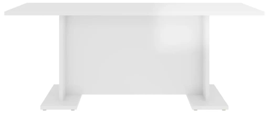 vidaXL Τραπεζάκι Σαλονιού Γυαλιστερό Λευκό 103,5x60x40 εκ. Μοριοσανίδα