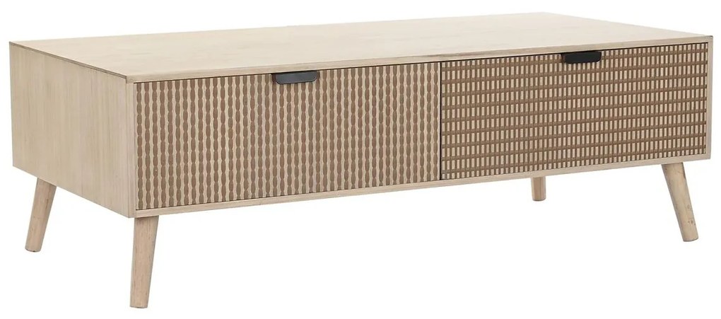 Τραπεζάκι Καφέ DKD Home Decor Καφέ Ξύλο Έλατο Πλαστική ύλη Ξύλο MDF 120 x 60 x 42,5 cm