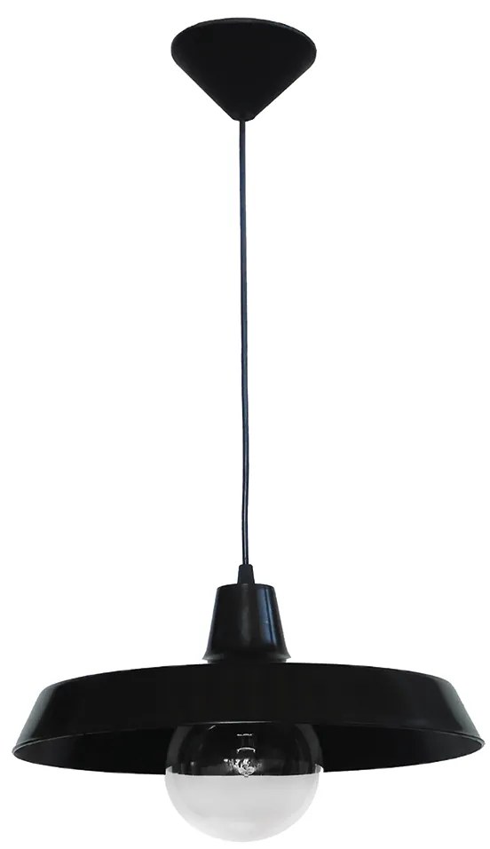 Φωτιστικό Οροφής Μονόφωτο Heronia Us-Gas 31-0094 Black