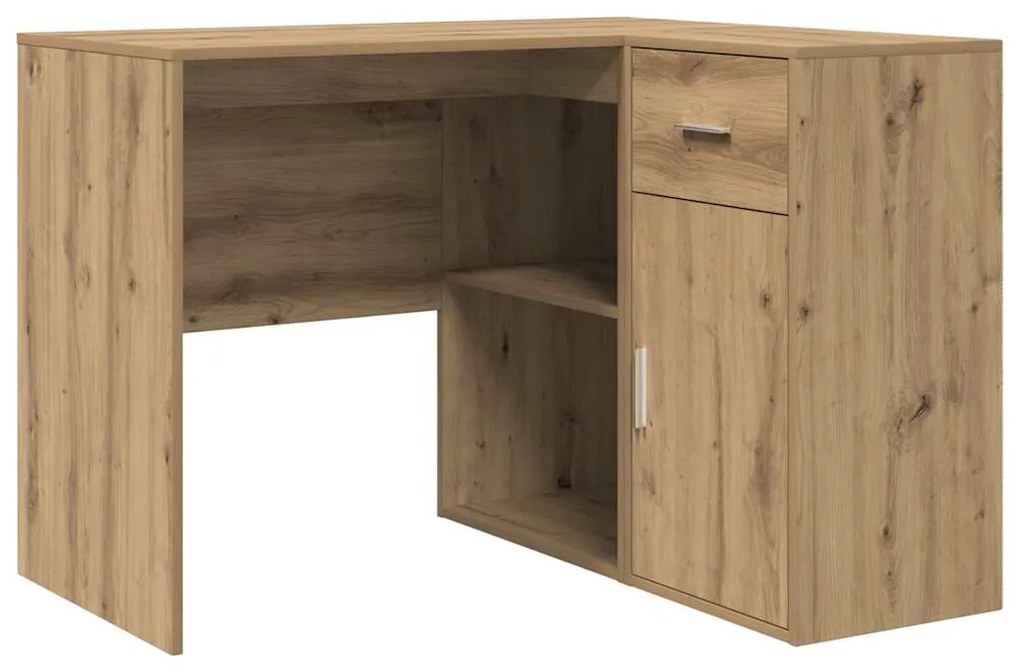 vidaXL Γωνιακό γραφείο με συρτάρι 2 pcs artisan δρυς 102 x 50 x 75 εκ