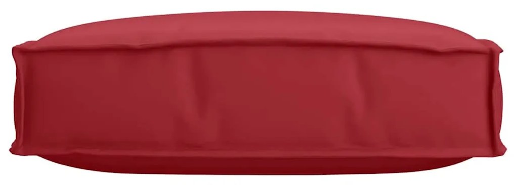 vidaXL Μαξιλάρι παλέτας για κάθισμα Κόκκινο 60 x 60 x 12 cm