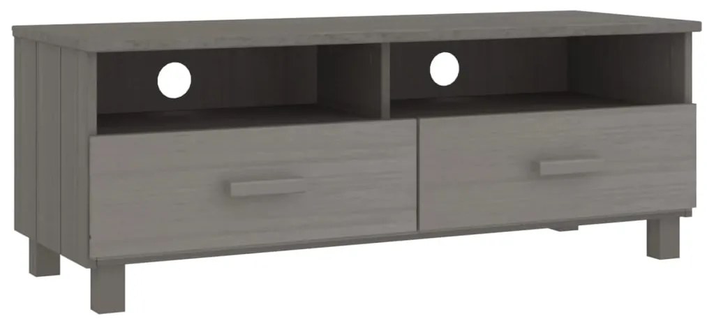 vidaXL Έπιπλο Τηλεόρασης HAMAR Αν. Γκρι 106x40x40εκ. Μασίφ Ξύλο Πεύκου