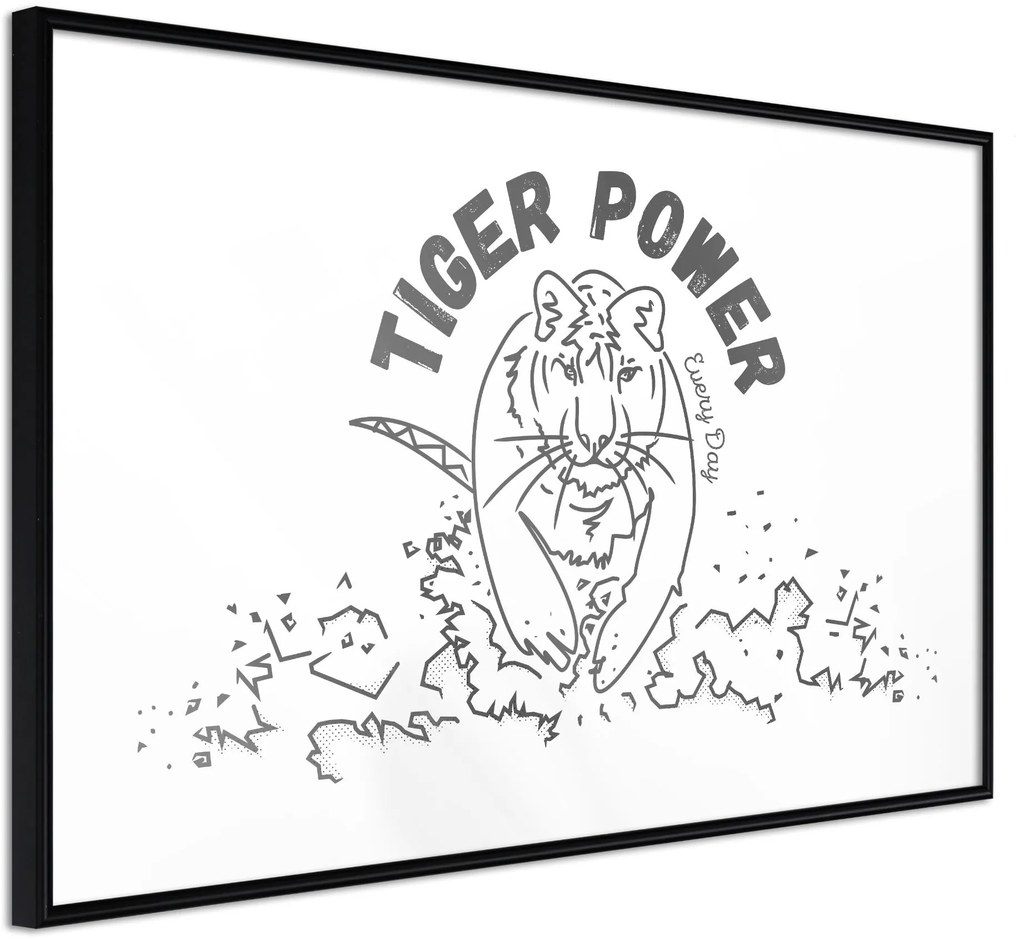 Αφίσα - Inner Tiger - 45x30 - Μαύρο - Χωρίς πασπαρτού