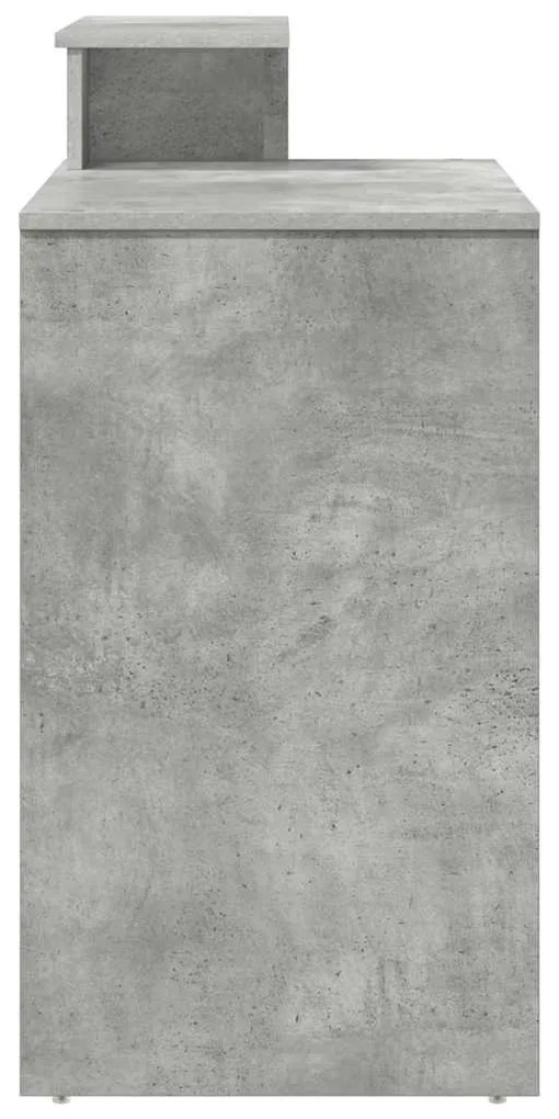 vidaXL Γραφείο Σκυρόδεμα Γκρι 120,5 x 44 x 88,5 εκ Επεξεργασμένο ξύλο