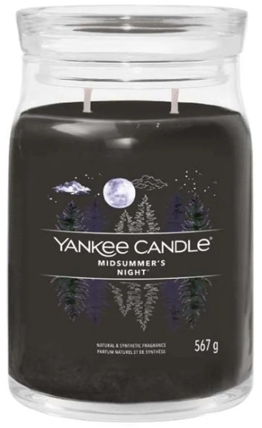 Αρωματικό Κερί Midsummer's Night Large 1629968E 9,3x15,7cm Black Yankee Candle Wax,Glass