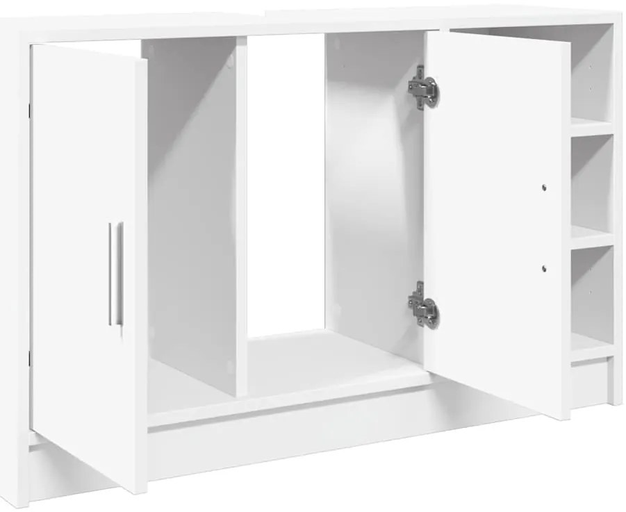 vidaXL Ντουλάπι Νιπτήρα Λευκό 90x29x55 εκ. Επεξεργασμένο Ξύλο