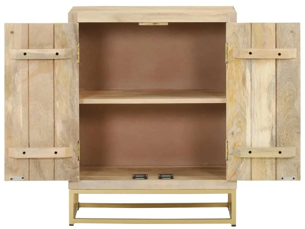 vidaXL Ντουλάπι με 2 Πόρτες 55 x 30 x 70 εκ. από Μασίφ Ξύλο Μάνγκο