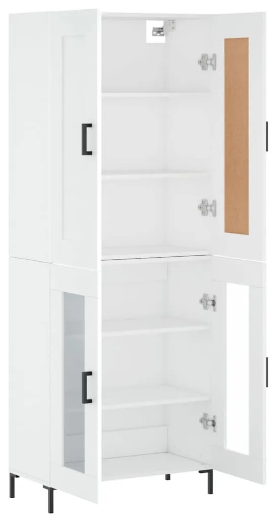 vidaXL Ντουλάπι Λευκό 69,5x34x180 εκ. από Επεξεργασμένο Ξύλο