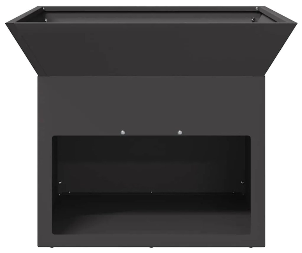 vidaXL Φωτιά Μαύρο 50 x 50 x 40 cm Ατσάλι