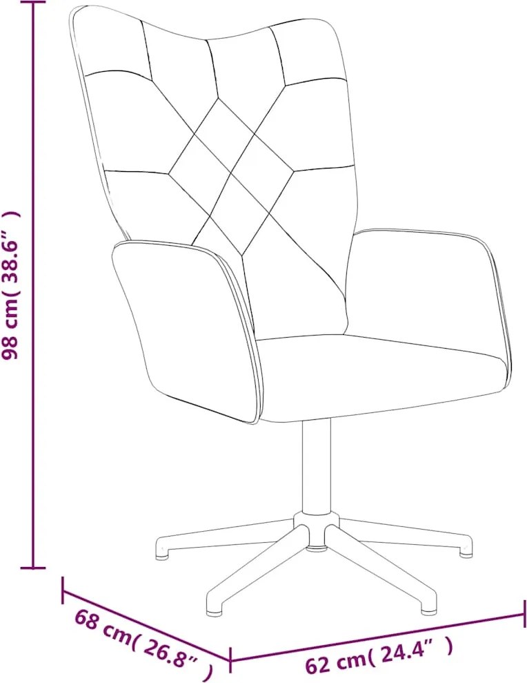 vidaXL Πολυθρόνα Relax Σχέδιο Patchwork Υφασμάτινη