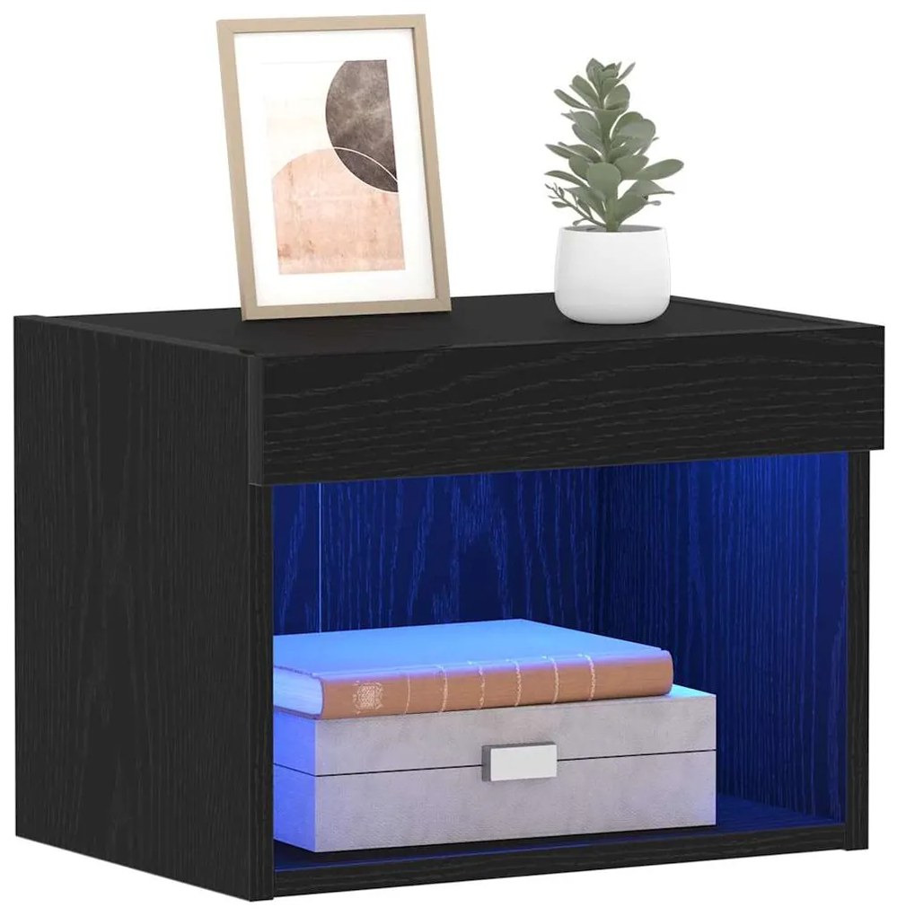 vidaXL Ντουλάπι TV 2 pcs Μαύρη Οξυά 40 x 30 x 30 εκ Επεξεργασμένο ξύλο