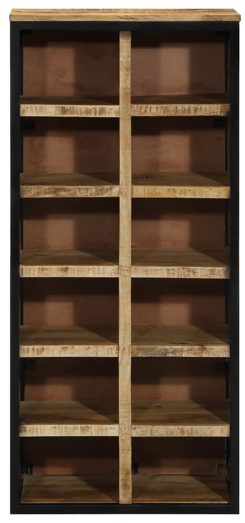 vidaXL Ντουλάπα Παπουτσιών Καφέ 50 x 30 x 110 εκ Μασίφ ξύλο μάνγκο