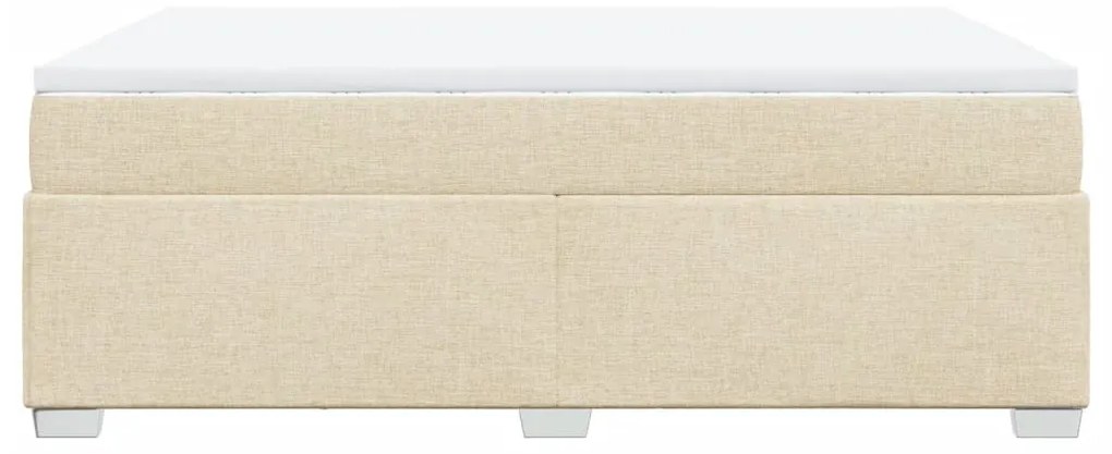 ΚΡΕΒΑΤΙ BOXSPRING ΜΕ ΣΤΡΩΜΑ ΚΡΕΜ 140X190 ΕΚ. ΥΦΑΣΜΑΤΙΝΟ 3285135