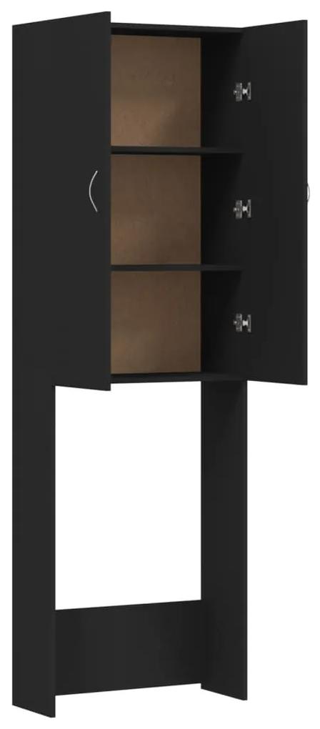 Ντουλάπι Πλυντηρίου Μαύρο 64 x 25,5 x 190 εκ.