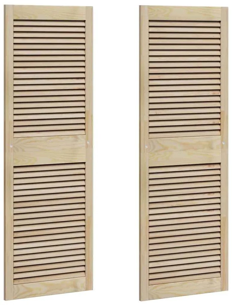 vidaXL Πόρτα Ντουλάπας με πόρτα 2 pcs Φυσικό 140.5 x 2.1 x 49.5 cm