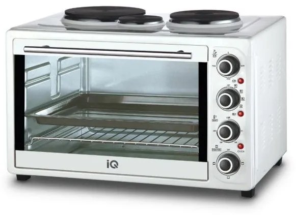 Ηλεκτρικό Φουρνάκι 45lt Με 3 Εστιες Kc-1241 White 5205505604639 IQ 5205505604639