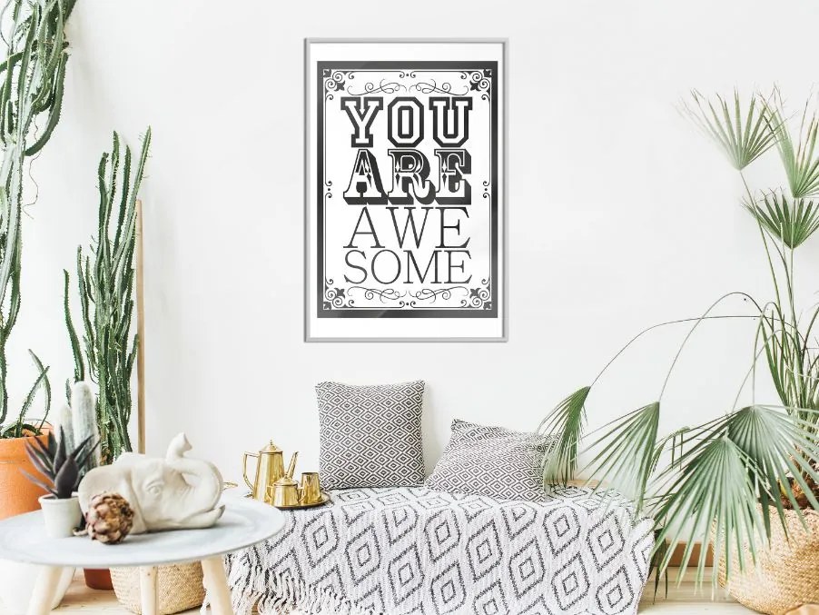 Αφίσα - You Are Awesome - 20x30 - Χρυσό - Χωρίς πασπαρτού