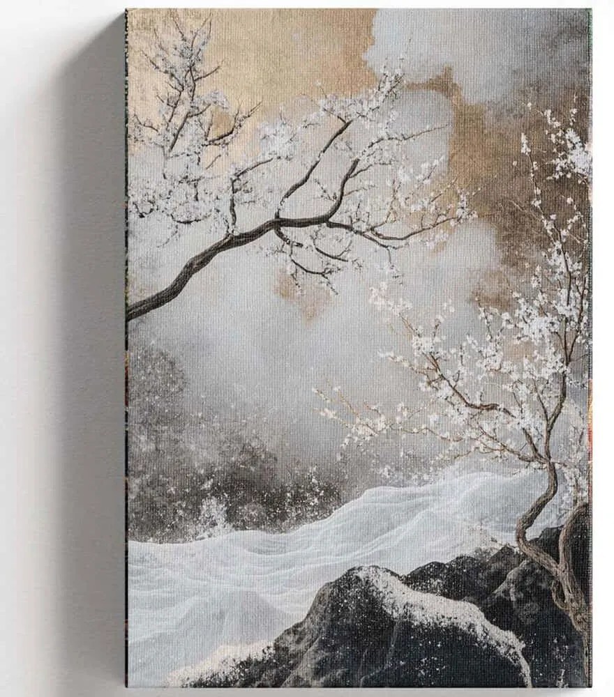 Πίνακας Καμβάς 528LSR1135 45x70cm Multi Wallity Κάθετοι Ξύλο, Καμβάς