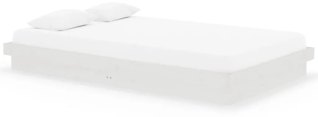 vidaXL Πλαίσιο Κρεβατιού Λευκό 120 x 200 εκ. από Μασίφ Ξύλο