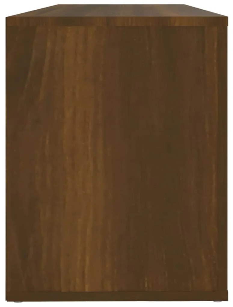 vidaXL Παπουτσοθήκη Καφέ Δρυς 100x35x45 εκ. από Επεξεργασμένο Ξύλο