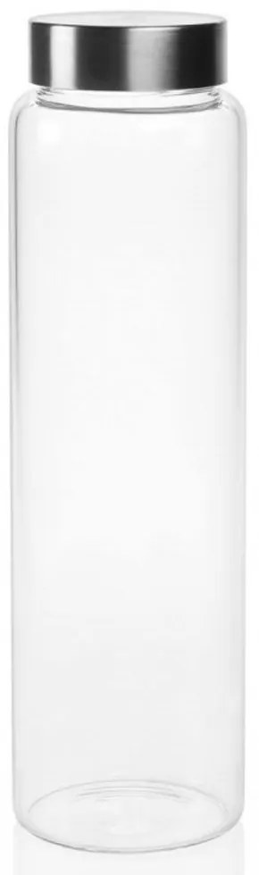 Μπουκάλι Νερού LBTAH-MS17170 Φ8x27cm 1lt Silver-Clear Andrea House Steel,Glass