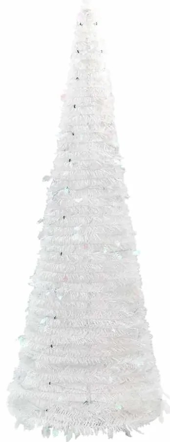 vidaXL Χριστουγεννιάτικο Δέντρο Τεχνητό Pop-up Λευκό 150 LED 180 εκ.